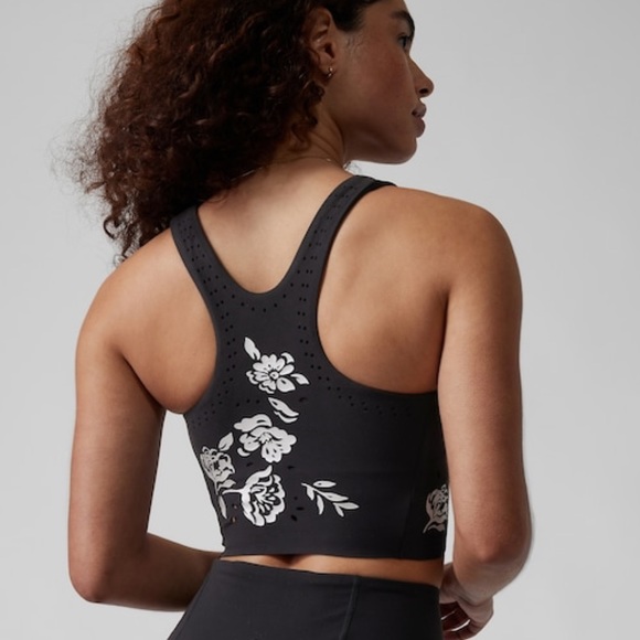 Athleta D-DD Conscious Eyelet Crop - Picture 2 of 5